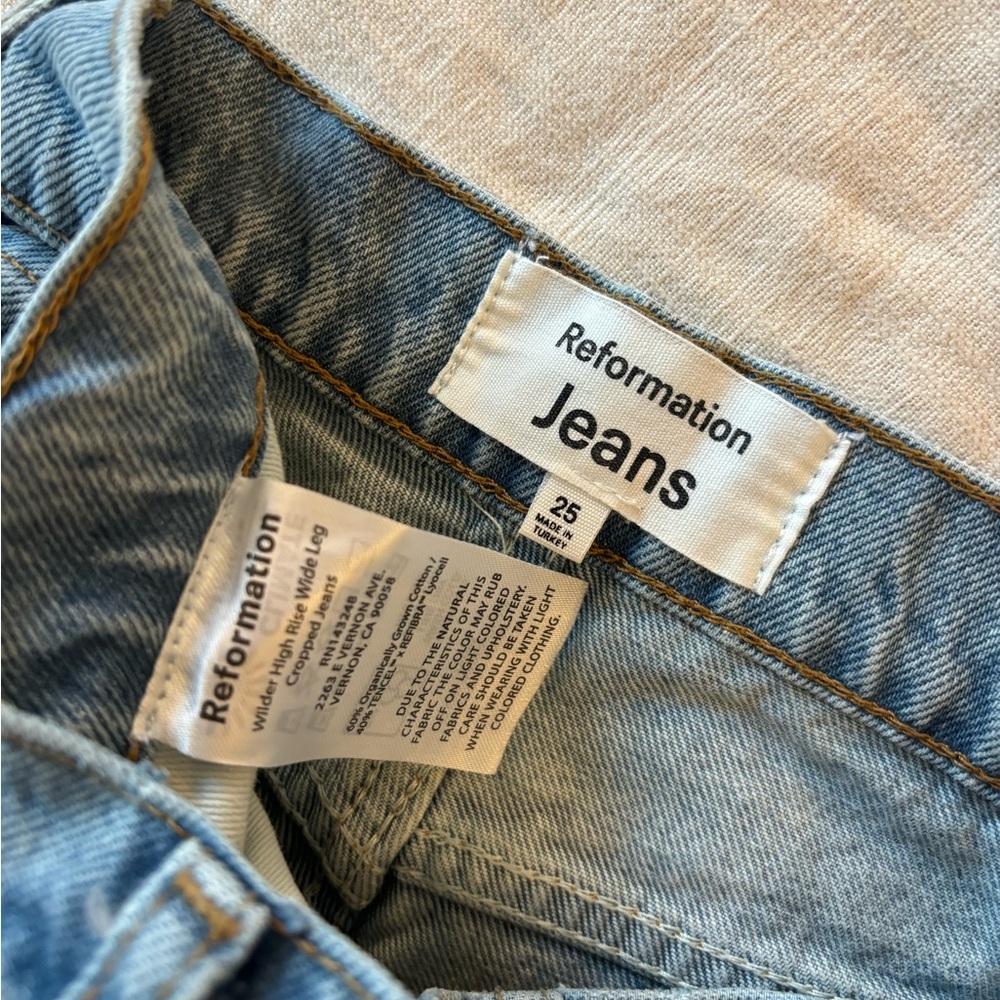 Reformation Wilder High Rise Cropped Jeans - Picture 8 of 11